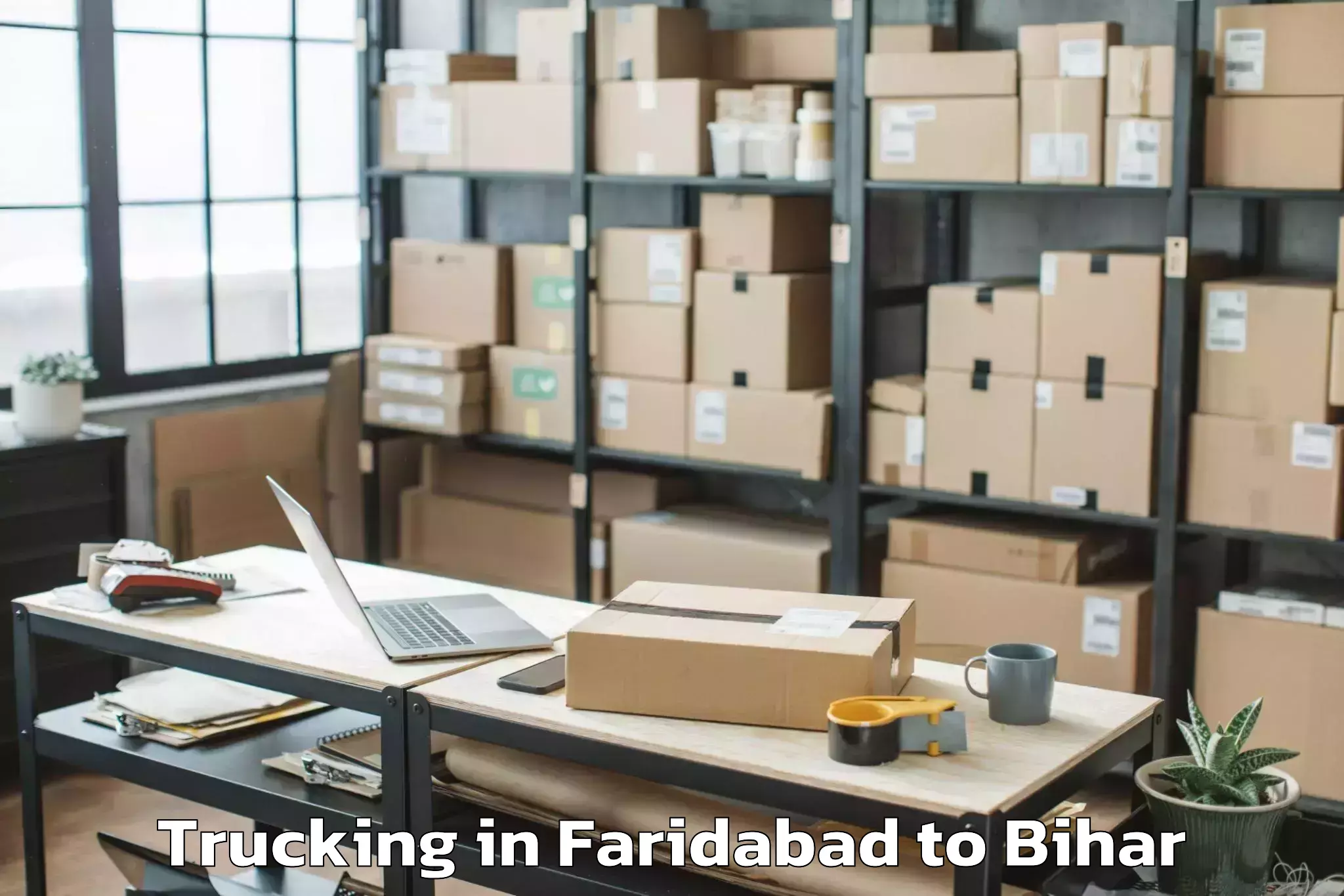 Easy Faridabad to Lauriya Trucking Booking